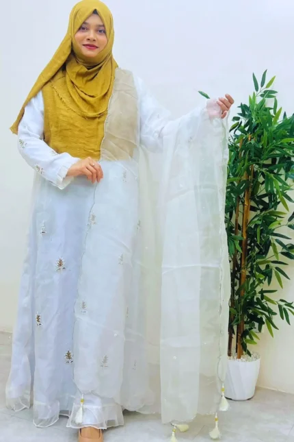 abaya and gown muslin amg 1743