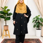 Premium Co-Ord Set with Zipper | Stone Work Cape & Pant Set