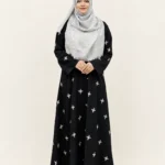 BMW ম্যাটেরিয়ালের এমব্রয়ডারি ওয়ান-কাট বোরখা
