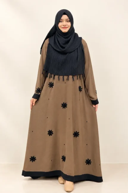 Black Karchupi One-Part Borka in CY Material